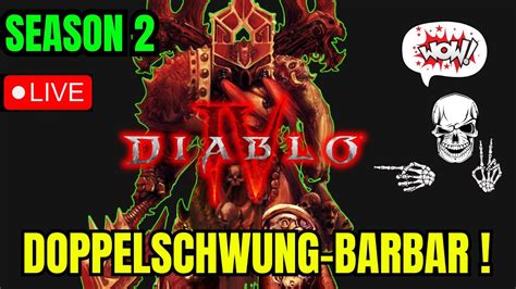 SEASON 2 LIVE BARBAR WIRBELWIND Diablo 4 YouTube