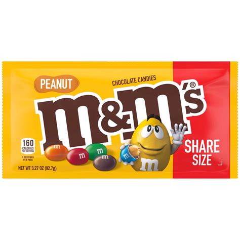 M&M'S Peanut Milk Chocolate Candy - Share Size - Shop Candy at H-E-B