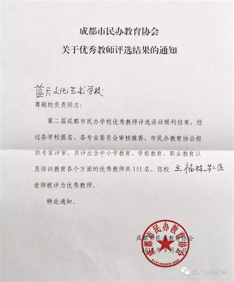 热烈祝贺我校老师被评为民办学校“优秀教师”！