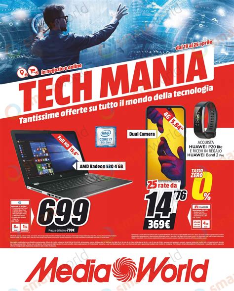 Volantino Mediaworld Tech Mania Aprile Smartphone Tv