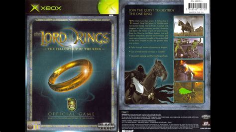 Lord Of The Rings Fellowship Of The Ring Xbox 4k Longplay Full