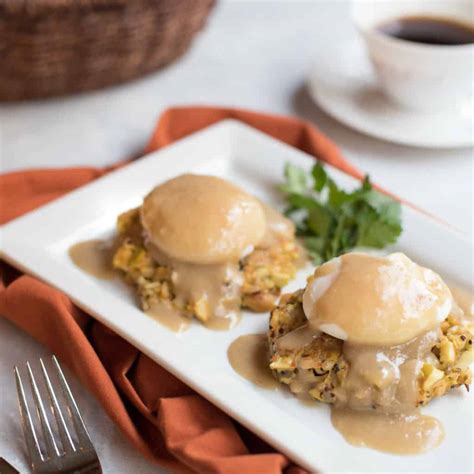 Leftover Stuffing And Gravy Eggs Benedict A Well Seasoned Kitchen®