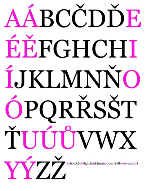 Czech Alphabet by sternradio7 on DeviantArt