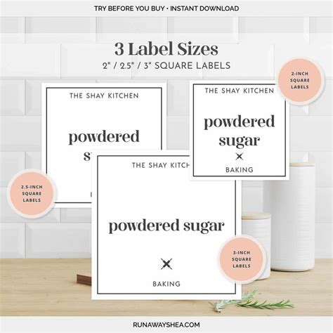 Editable Pantry Labels For Kitchen Organization Customizable Etsy