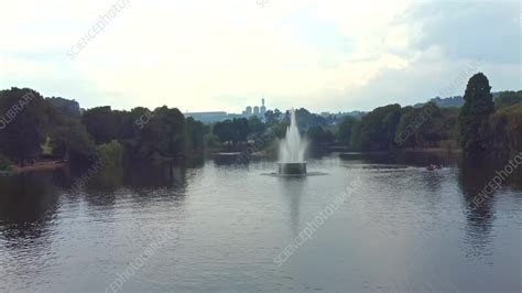 Zoo Lake, Johannesburg, South Africa, aerial view - Stock Video Clip ...