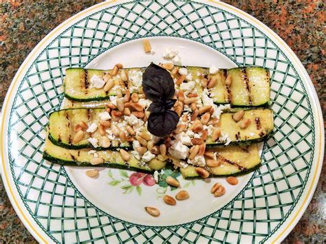 Grilled Zucchini With Feta And Pine Nuts Cuisine With Me