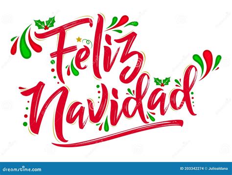 Navidad Feliz Navidad Navidad Navidad Texto Español Diseño De ...