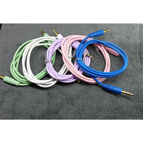 Jual Kabel Audio In Aux Macaron X Jack Audio Mm Bahan Tebal