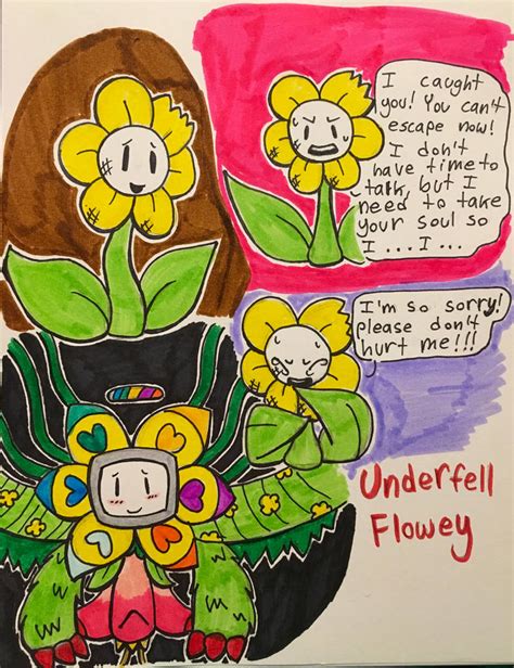 Underfell Flowey by CyberFell on DeviantArt