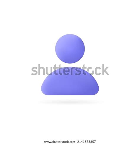 3d User Icon Minimalistic Style User Stock Vector (Royalty Free ...