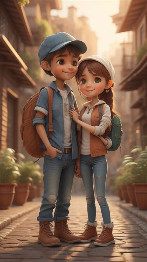 Cute Cartoon Profile Pics Couple Bestie In Cute Cartoon