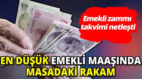 Emekli zammı takvimi netleşti İşte en düşük emekli maaşında masadaki rakam