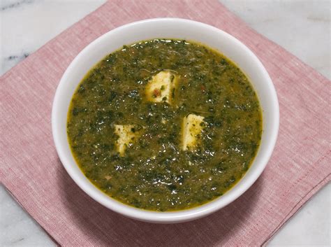 Palak Paneer Indian Spinach Dish With Fresh Cheese Recipe