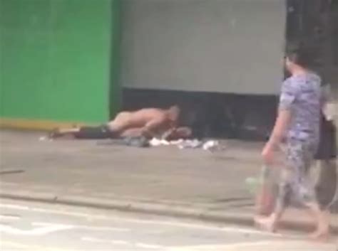 Putting On A Show Shocked Passers By Film Couple Having Sex In Broad Daylight In The Middle Of