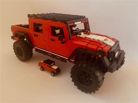 [MOC] Jeep Wrangler Pickup 1:10 motorized : lego