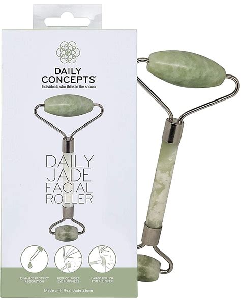 Daily Concepts Daily Jade Facial Roller Rouleau De Jade Pour Massage