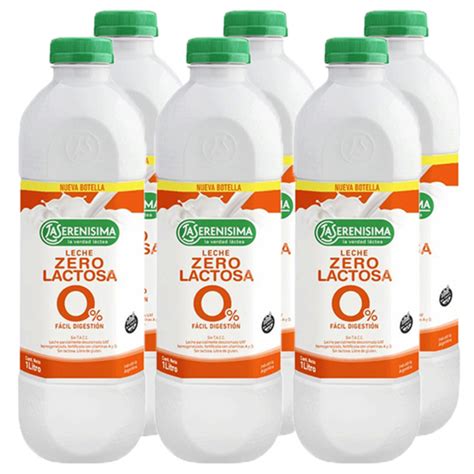 La Serenisima Leche Zero Lactosa En Botella Pack X