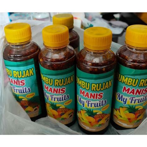 Jual Bumbu Rujak Manis 335gramrujak Buah Rujak Pedas Manis Shopee