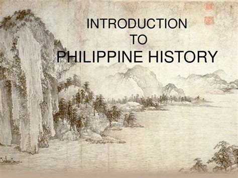 Introduction to PHilippine History