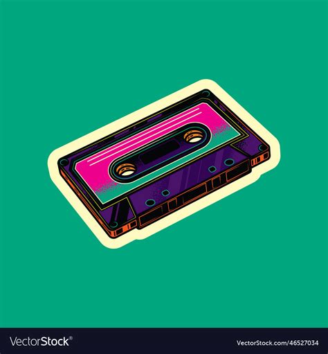 Retro Audio Cassettes Royalty Free Vector Image