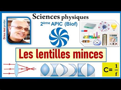 Les Lentilles Minces 2APIC Biof Sciences Physiques YouTube