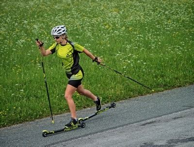 Rollerskiing For Cross Country Ski Fitness Tracks And Trails