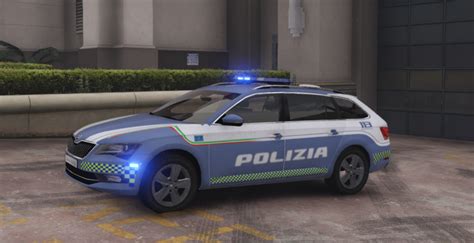 Polizia Stradale Skoda Superb Gta Mods