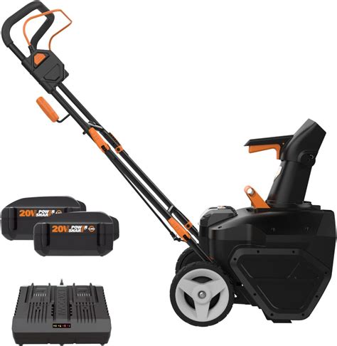 Snow Joe 24v X2 Sb18 18 Inch 48 Volt 4 Ah Cordless Snow Blower 2x4 0ah And Sjcvr