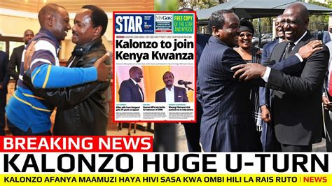 BREAKING NEWS KALONZO AFANYA MAAMUZI HAYA HIVI SASA KWA OMBI HILI LA