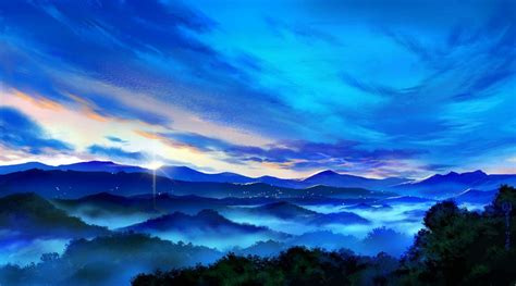 Blue Landscape Wallpapers - Top Free Blue Landscape Backgrounds ...