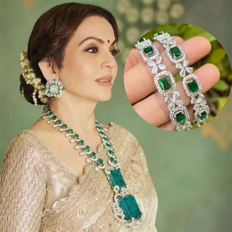 Nita Ambani Inspired Indian Pakistani Wedding Bollywood Green Emerald