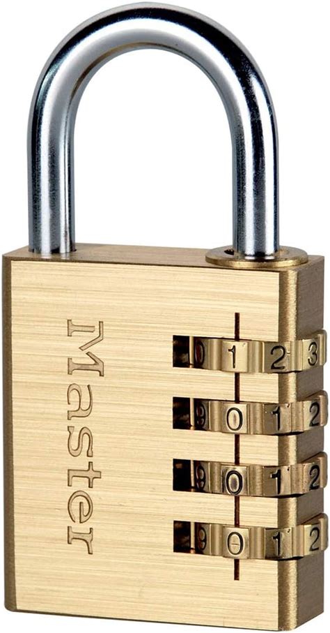 Master Lock 604EURD Cadenas à Combinaison à 4 Chiffres en Aluminium et