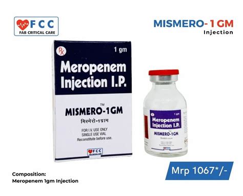 Meropenem Injection 1000 Mg Strength 1 Gm At Rs 1067 Vial In Jhansi