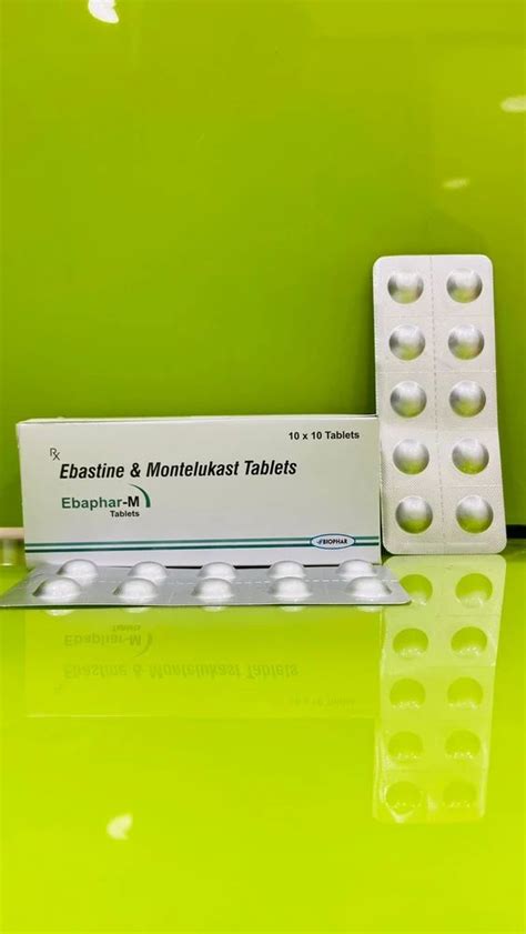 Ebastine And Montelukast Sodium Tablets Treatment Antiallergic At Rs