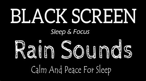 Calming Rain Sounds For Sleeping Meditation No Ads Black Screen Rain