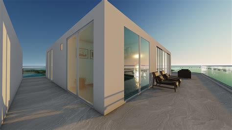 Exterior And Interior Of Beach House 3d Model Cgtrader