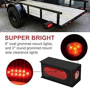 Amazon Fsbcgt Pcs Steel Trailer Light Boxes Housing Kit W Inch