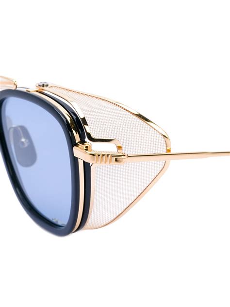 Lyst Thom Browne Square Frame Sunglasses In Metallic For Men