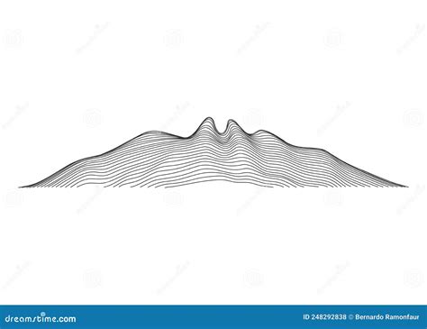 Famous Mountain Called Cerro De La Silla In The City Of Monterrey Mexico Vector Illustration ...