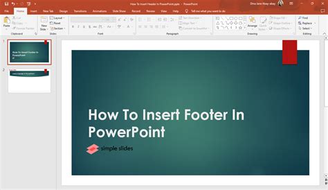 Learn How To Insert Footer In Powerpoint