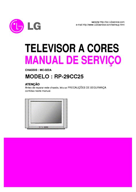 Lg Rp 29cc25 Chassis Mc 022a Service Manual Download Schematics