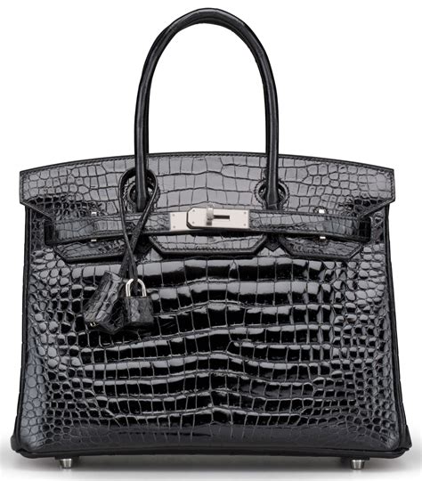 A SHINY BLACK POROSUS CROCODILE BIRKIN 30 BAG | Bags, Women handbags ...