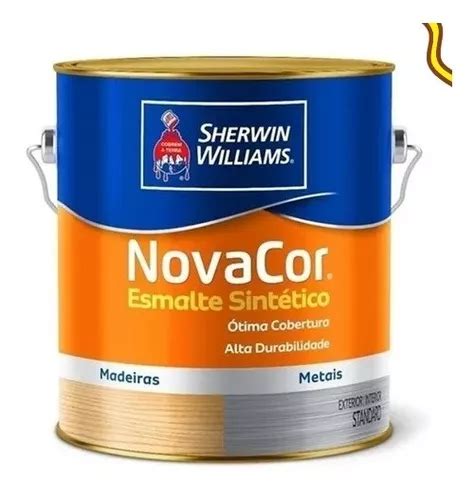 Tinta Esmalte Novacor Brilhante 3 6l Cores Sherwin Williams Frete grátis