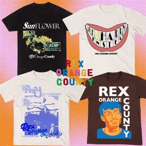 Rex Orange County Merch Cotton T Shirt With Rubberized Print Shopee Philippines