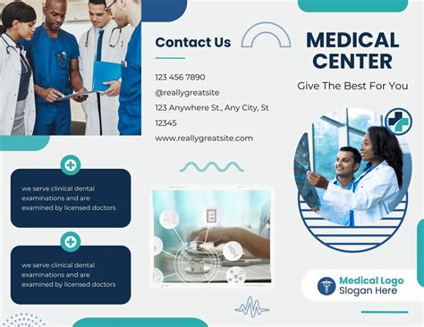 Free Printable Professional Medical Brochure Templates Canva Within