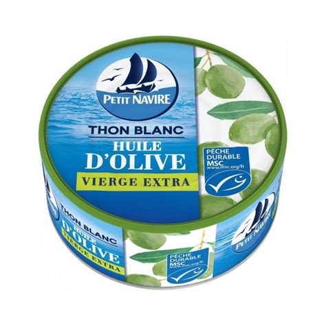 Petit Navire Thon Blanc Lhuile Dolive Vierge Extra G Lot De