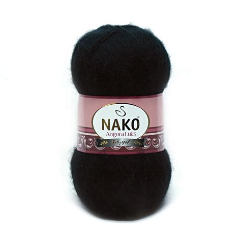 ANGORA LUKS – Nako – Black 217 – Ilky's Wollgefühl