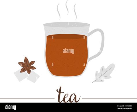 Vector Illustration Of Tea Isolated On White Background Winter Traditional Drink Holiday Hot