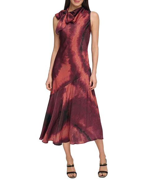 Dkny Tie Neck Dress Bloomingdales