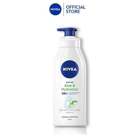 NIVEA Body Lotion Aloe Hydration 400ml Natural Aloe Vera Fresh